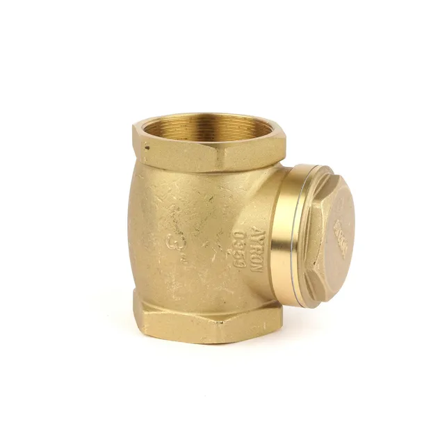 Brass Swing Check Valve - 3900 (Heavy type, big bore, the swing disc more open, PN16) - Ayron Brand